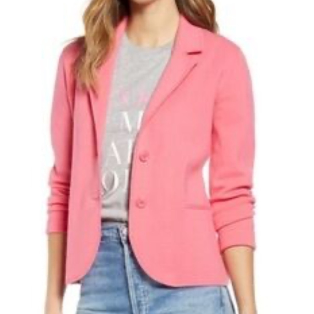 1901 Women's Sweater Blazer in Pink Lemonade‎
